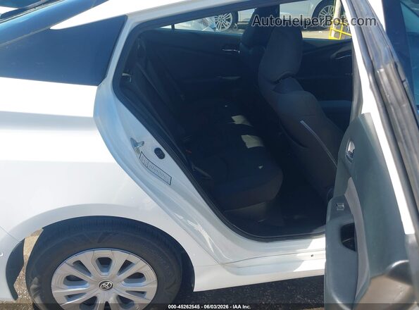JTDKAMFU4M3149037 2021 TOYOTA PRIUS White VIN კოდის სტიკერის ხედი
