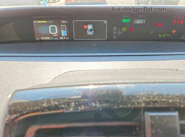JTDKAMFU4N3186297 2022 TOYOTA PRIUS Red Вид щитка приладів