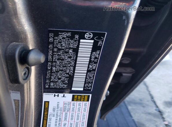 JTDKAMFU5M3132277 2021 TOYOTA PRIUS Gray 