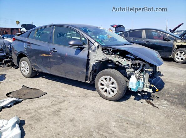 JTDKAMFU5M3132277 2021 TOYOTA PRIUS Gray 