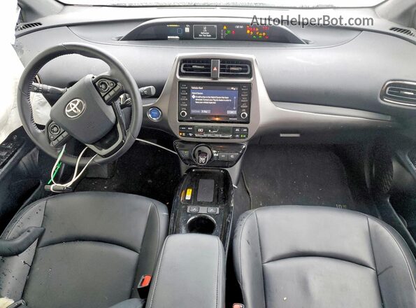 JTDKAMFU6M3127394 2021 TOYOTA PRIUS White წინა პანელის ხედი