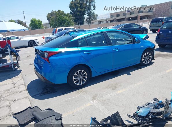 JTDKAMFU6M3130179 2021 TOYOTA PRIUS Blue უკანა მარჯვენა