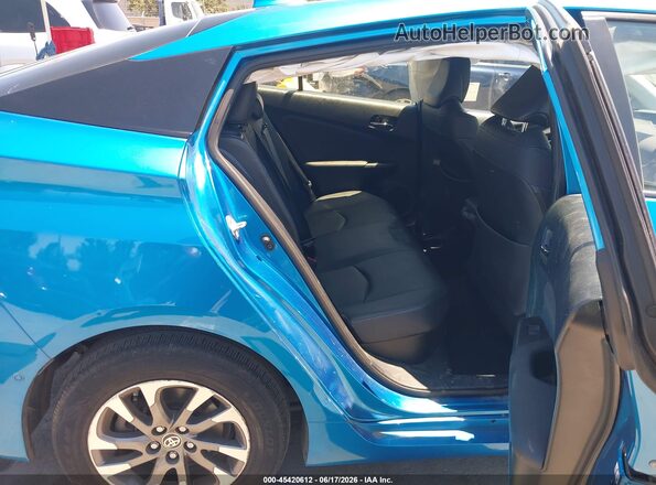 JTDKAMFU6M3130179 2021 TOYOTA PRIUS Blue VIN კოდის სტიკერის ხედი