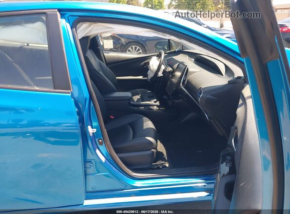 JTDKAMFU6M3130179 2021 TOYOTA PRIUS Blue წინა სალონის ხედი
