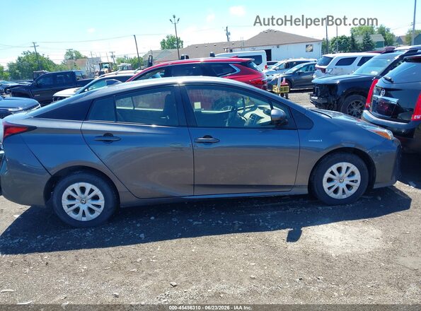 JTDKAMFU6M3134054 2021 TOYOTA PRIUS Gray უკანა სალონის ხედი