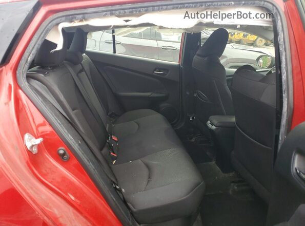 JTDKAMFU6M3140016 2021 TOYOTA PRIUS Red Հետևի նստատեղերի տեսք
