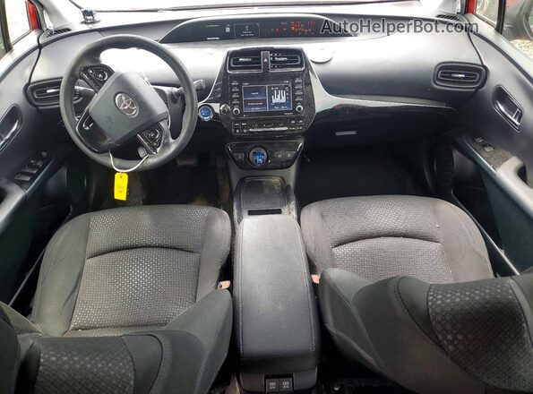 JTDKAMFU6M3140016 2021 TOYOTA PRIUS Red Առջևի վահանակի տեսք