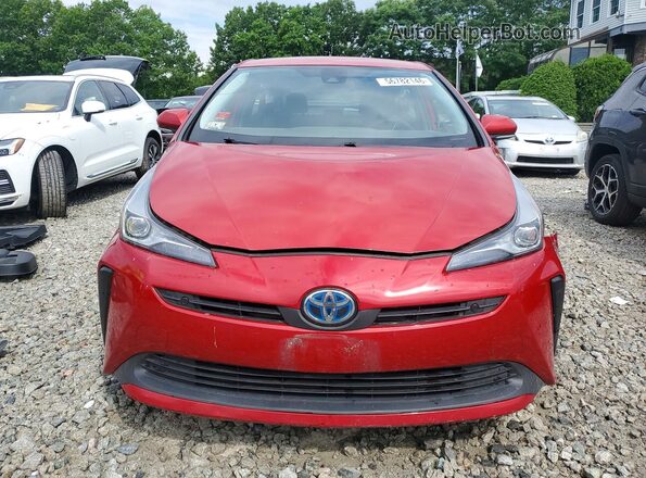JTDKAMFU6M3140016 2021 TOYOTA PRIUS Red Դիմացի տեսք