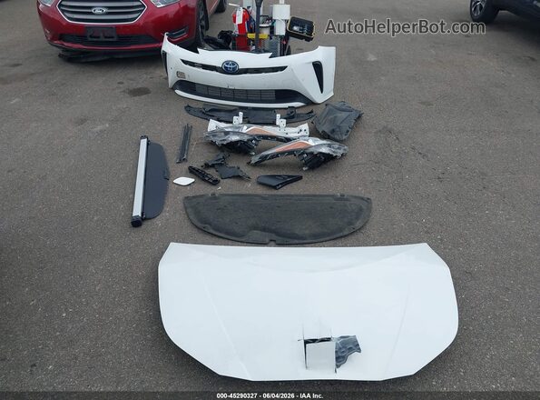 JTDKAMFU6M3145670 2021 TOYOTA PRIUS White Սարքավորումների վահանակի տեսք