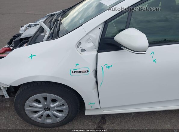 JTDKAMFU6M3145670 2021 TOYOTA PRIUS White 