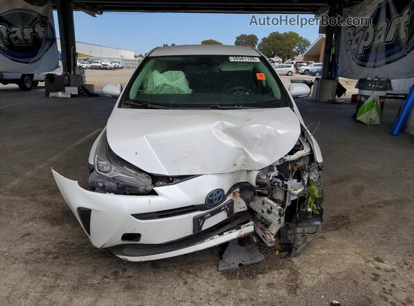 JTDKAMFU6M3151601 2021 TOYOTA PRIUS White Դիմացի տեսք