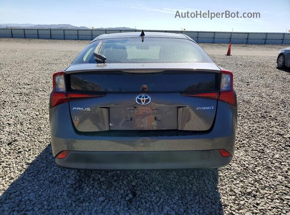 JTDKAMFU7M3130465 2021 TOYOTA PRIUS Charcoal Вид ззаду