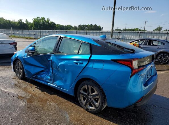 JTDKAMFU7M3136184 2021 TOYOTA PRIUS Blue Հետևի ձախ