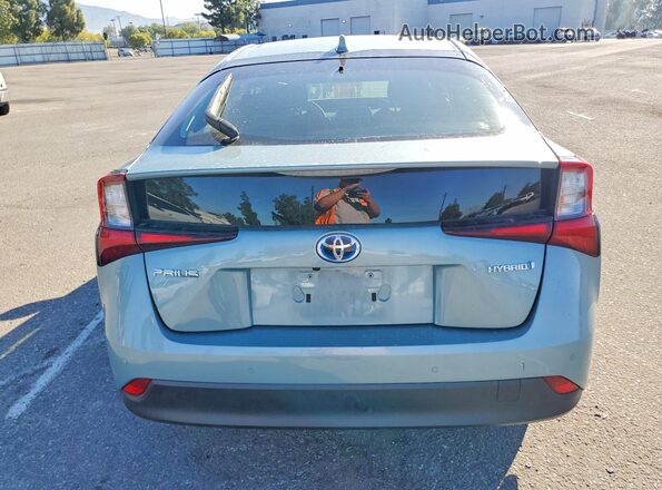 JTDKAMFU7M3150571 2021 TOYOTA PRIUS Teal Вид ззаду