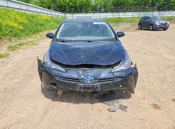 JTDKAMFU7M3151395 2021 TOYOTA PRIUS Black Front view