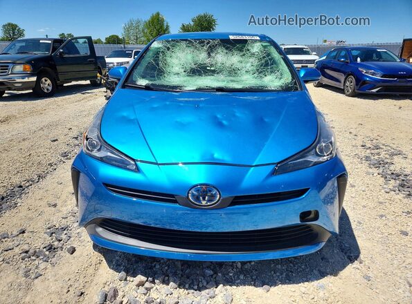 JTDKAMFU7N3186620 2022 TOYOTA PRIUS Blue წინა ხედი