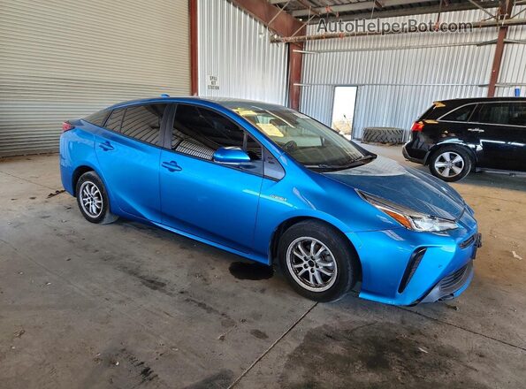 JTDKAMFU8M3148053 2021 TOYOTA PRIUS Blue Front right