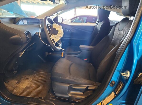 JTDKAMFU8M3148053 2021 TOYOTA PRIUS Blue Front interior view