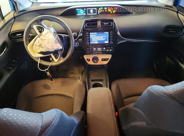 JTDKAMFU8M3148053 2021 TOYOTA PRIUS Blue Dashboard view