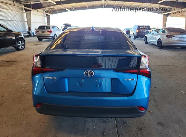 JTDKAMFU8M3148053 2021 TOYOTA PRIUS Blue Rear view