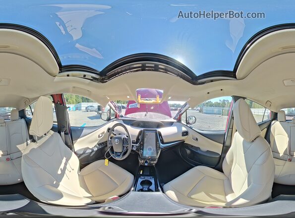 JTDKAMFU8N3172290 2022 TOYOTA PRIUS Red Панорамний вид салону 360°