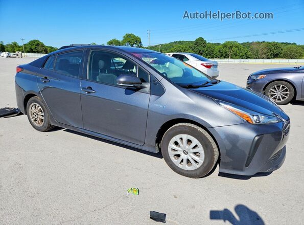 JTDKAMFU9M3143945 2021 TOYOTA PRIUS Серый Передняя правая четверть