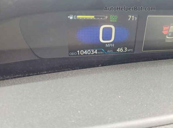 JTDKAMFU9M3148756 2021 TOYOTA PRIUS Black Instrument cluster view