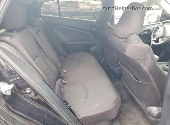 JTDKAMFU9M3148756 2021 TOYOTA PRIUS Black Rear seats view