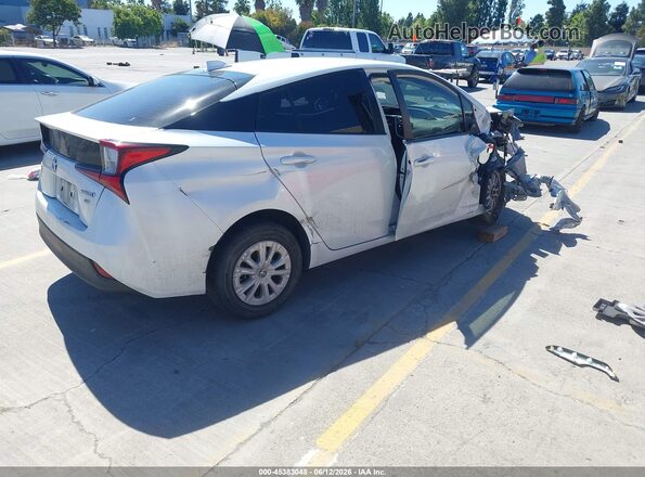 JTDKAMFU9N3163579 2022 TOYOTA PRIUS White Tył prawy