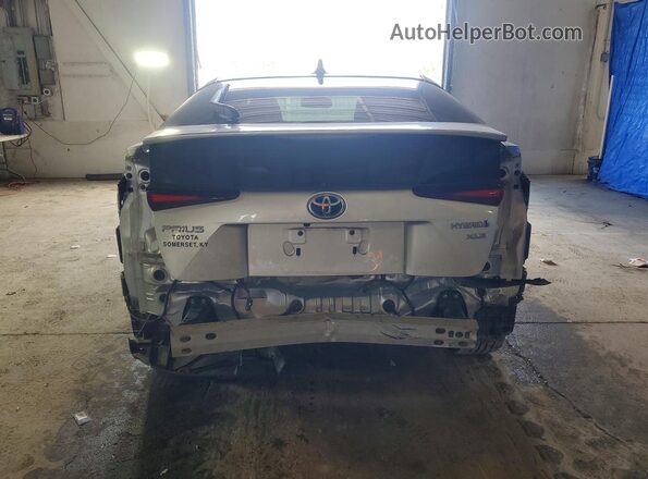 JTDKAMFUXM3132758 2021 TOYOTA PRIUS Silver Vista trasera