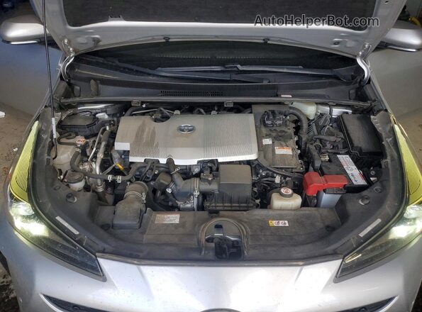 JTDKAMFUXM3132758 2021 TOYOTA PRIUS Silver Vista interior trasera