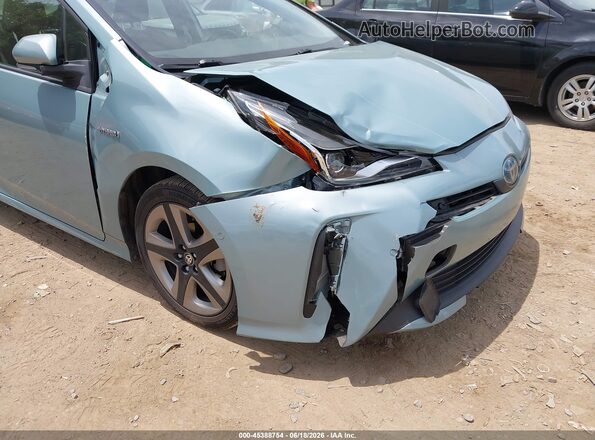 JTDKAMFUXM3138351 2021 TOYOTA PRIUS Blue Front view