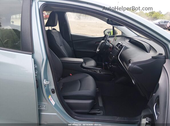 JTDKAMFUXM3138351 2021 TOYOTA PRIUS Blue Front interior view