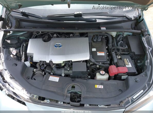 JTDKAMFUXM3138351 2021 TOYOTA PRIUS Blue Rear view