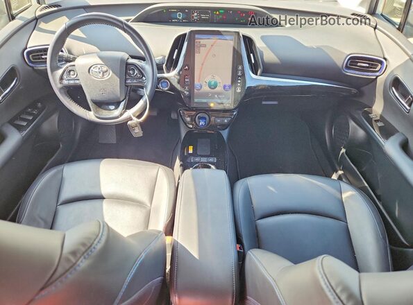 JTDKAMFUXN3170539 2022 TOYOTA PRIUS White Առջևի վահանակի տեսք
