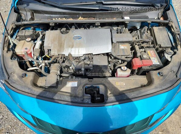 JTDKARFP0K3113432 2019 TOYOTA PRIUS Blue Rear interior view