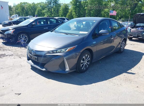 JTDKARFP0L3141958 2020 TOYOTA PRIUS PRIME Gray Vista tres cuartos delantera izquierda