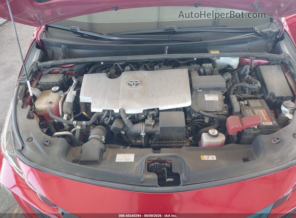 JTDKARFP1H3059079 2017 TOYOTA PRIUS PRIME Red Հետևի տեսք