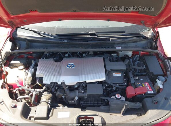 JTDKARFP1L3128295 2020 TOYOTA PRIUS PRIME Red უკანა ხედი
