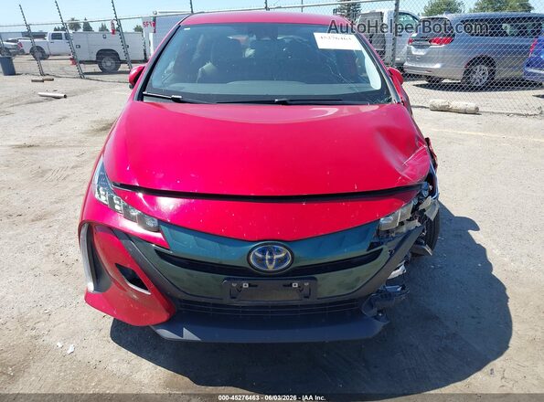 JTDKARFP1L3128295 2020 TOYOTA PRIUS PRIME Red უკანა სალონის ხედი
