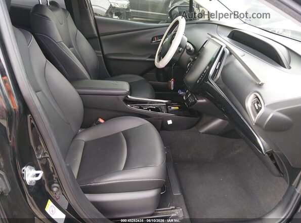 JTDKARFP1L3145341 2020 TOYOTA PRIUS PRIME Black Widok wnętrza z przodu