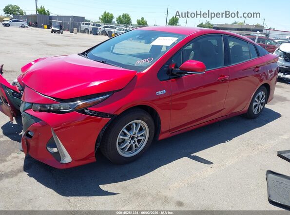 JTDKARFP2H3023532 2017 TOYOTA PRIUS PRIME Red Передня ліва чверть