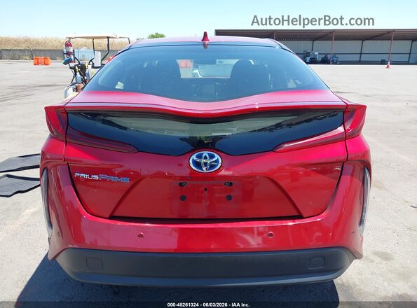 JTDKARFP2H3023532 2017 TOYOTA PRIUS PRIME Red 