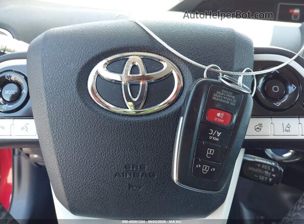 JTDKARFP2H3023532 2017 TOYOTA PRIUS PRIME Red Вид панелі приладів
