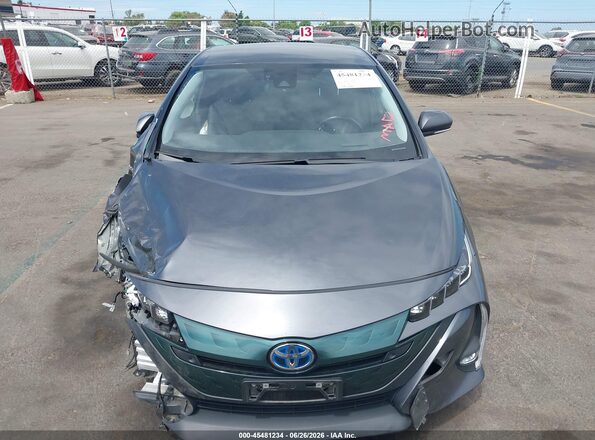 JTDKARFP2H3057969 2017 TOYOTA PRIUS PRIME Gray Dashboard view