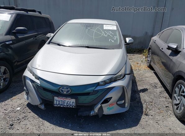 JTDKARFP3H3006299 2017 TOYOTA PRIUS PRIME Серебряный Вид задней части салона