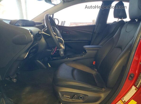 JTDKARFP4H3001290 2017 TOYOTA PRIUS Red Widok wnętrza z przodu