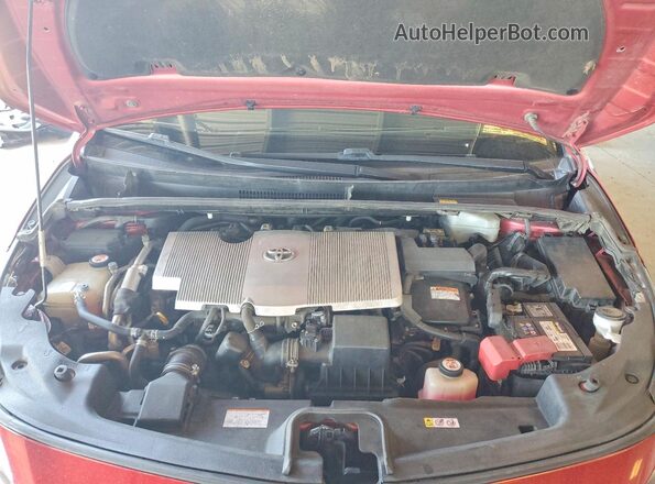 JTDKARFP4H3001290 2017 TOYOTA PRIUS Red Widok wnętrza z tyłu