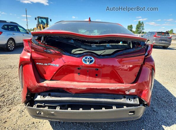 JTDKARFP4H3030286 2017 TOYOTA PRIUS Red უკანა ხედი
