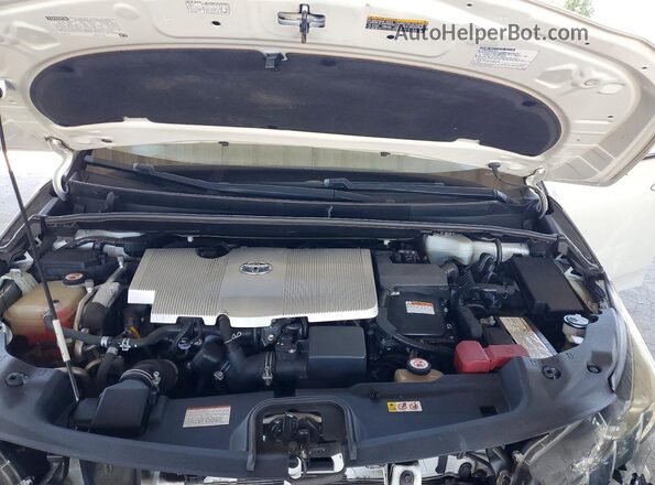 JTDKARFP4H3042924 2017 TOYOTA PRIUS White Widok wnętrza z tyłu